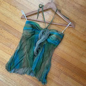 Festive Kookai green top